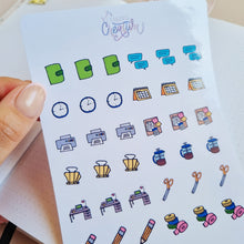 Cargar imagen en el visor de la galería, Stickers ilustraciones de escritorio
